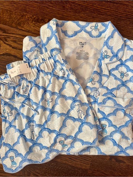 Roller Rabbit Other - Roller Rabbut Pajamas Blue & White Printed Set- Size Large